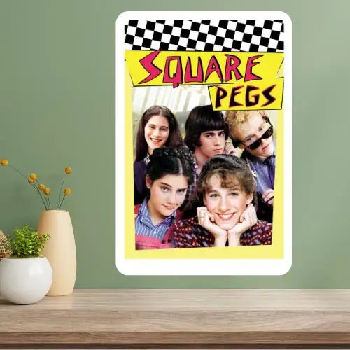 Square Pegs Classic TV Show Metal Poster Sign | Retro Wall Art Metal Wall Sign Axl aluminum sign aluminum 14x20cm