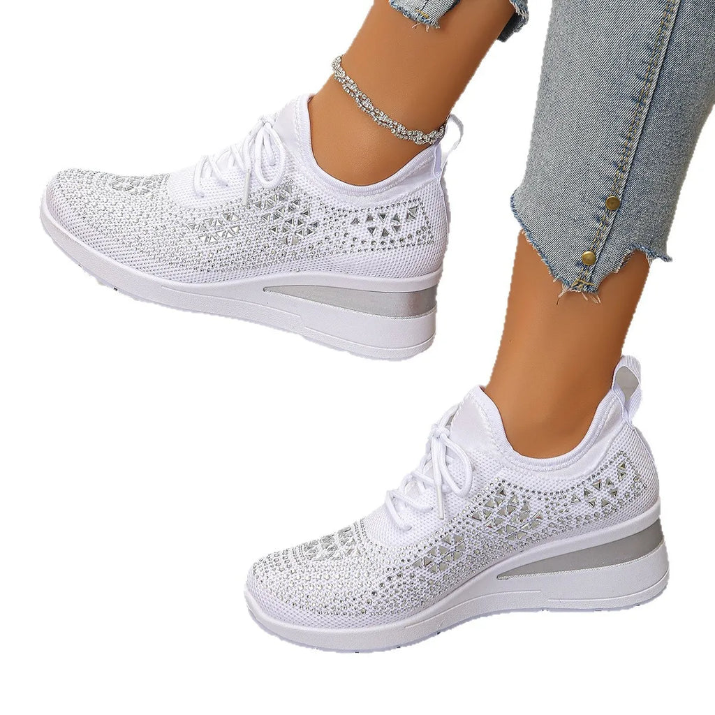 HAJINK Women's Lace-Up Fashion Sneakers | Ladies Trainers Women's Sneakers Axl