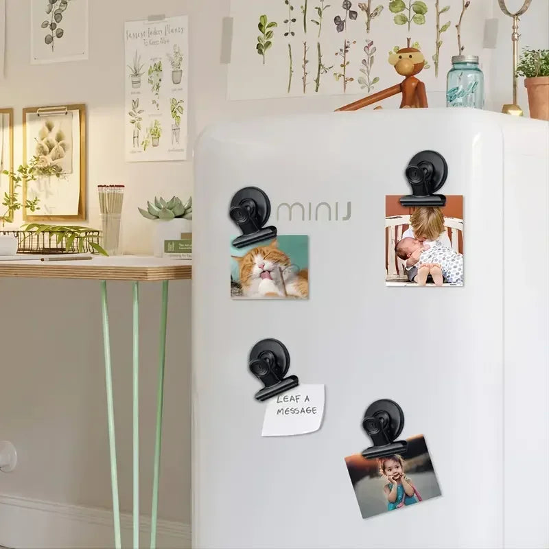 Strong Magnetic Clips for Whiteboard, Fridge & Photo Display Magnetic Clip Set Axl