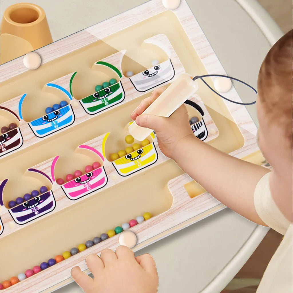 Magnetic Color & Number Maze Toy – Educational Game for Kids 3+ Educational Maze Toy Axl Default Title