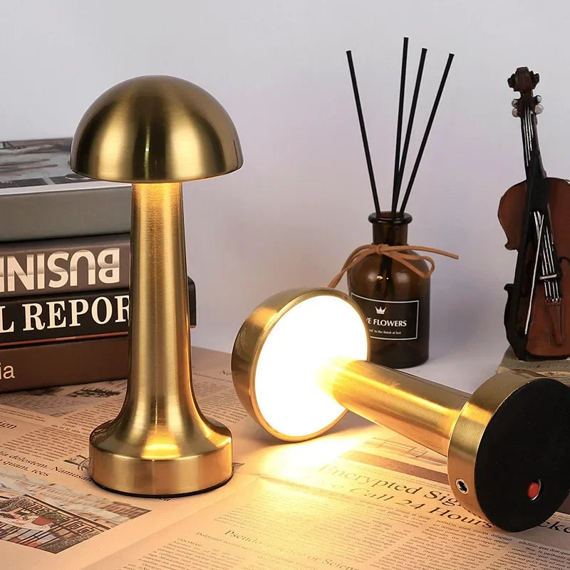 Rechargeable LED Touch Table Lamp | Dimmable Metal Night Light LED Table Lamp Axl