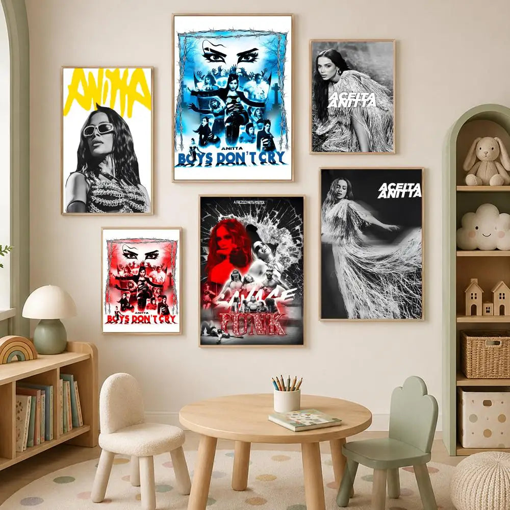 Anitta HD Self-Stick Wall Art Poster – Waterproof Home Decor Wall Art Poster Axl