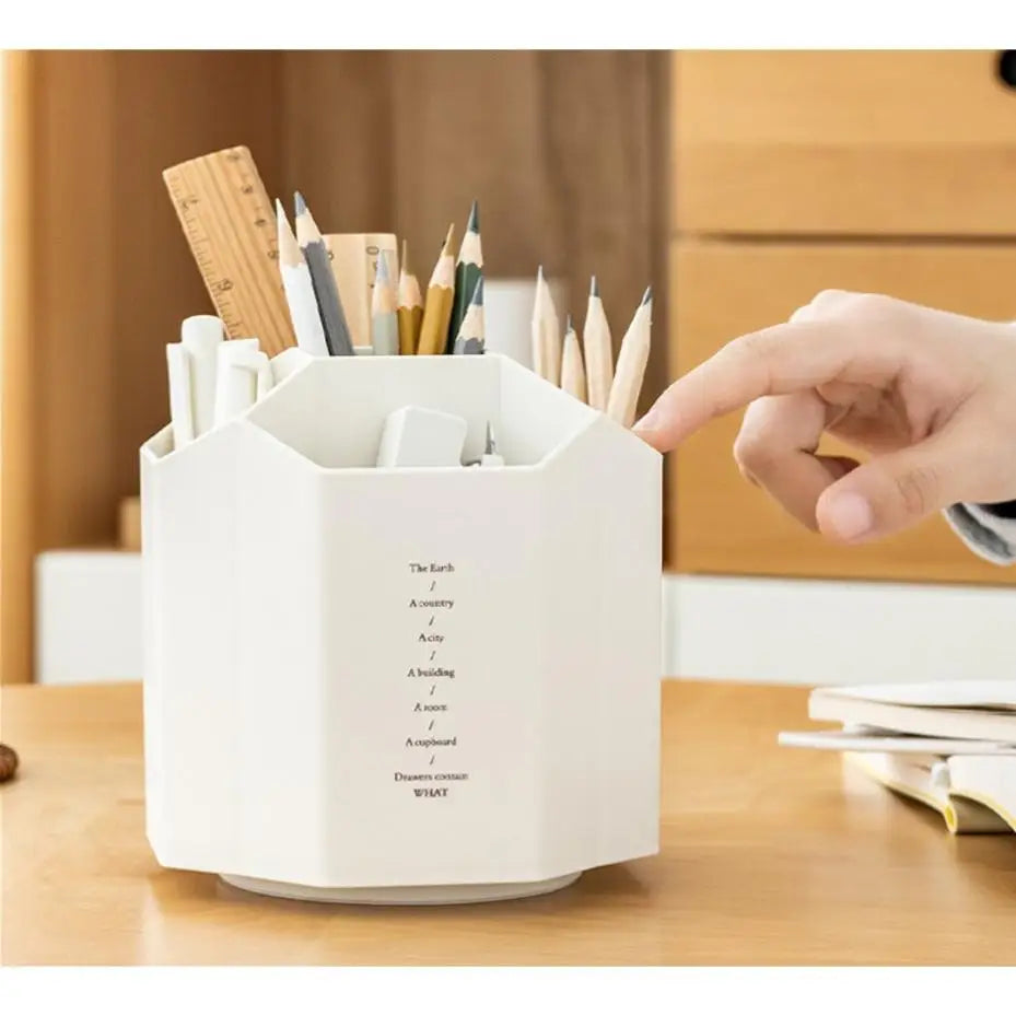 360° Rotating Pen Holder – Large Capacity Desk Organizer Rotating Pen Holder Axl