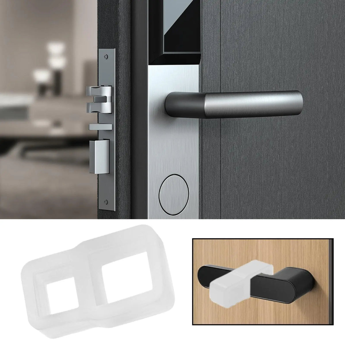 Silicone Door Knob Stopper – Wall Guard & Furniture Bumper Door Knob Stopper Axl
