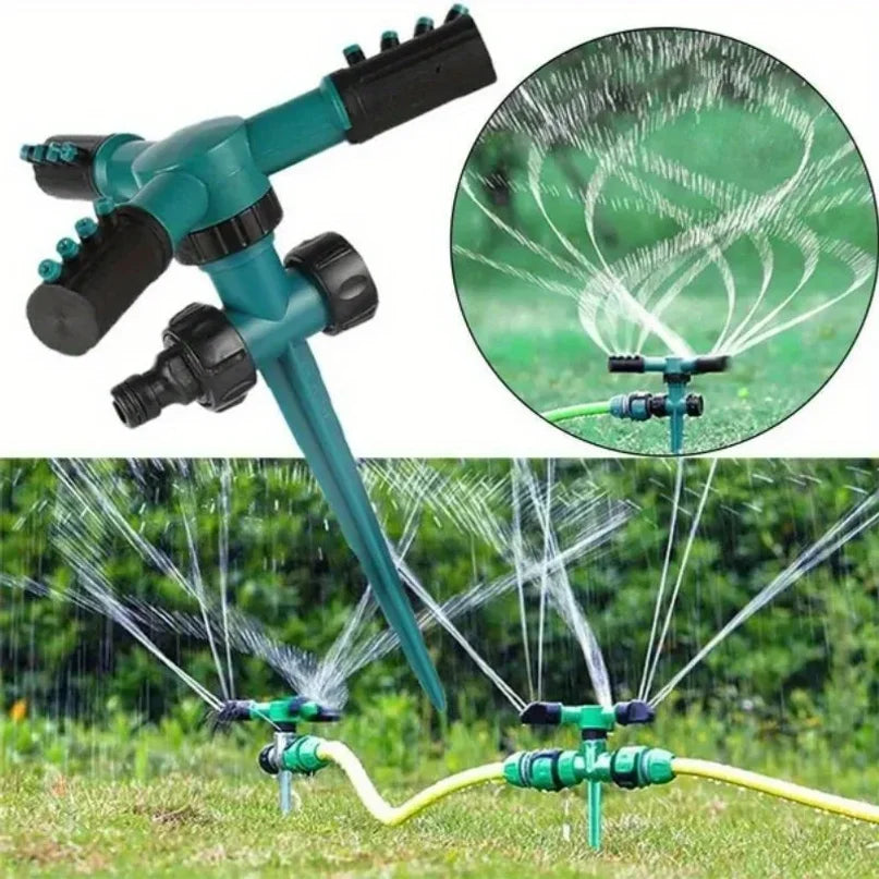 360° Rotating Lawn Sprinkler – Ground Spike Garden Irrigation Garden Sprinkler Axl
