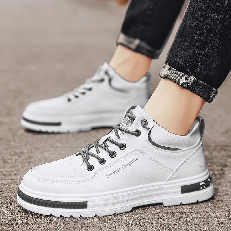 YBQJOO Men's High Top Winter Casual Shoes – Warm Non-Slip Men's Casual Shoes Axl
