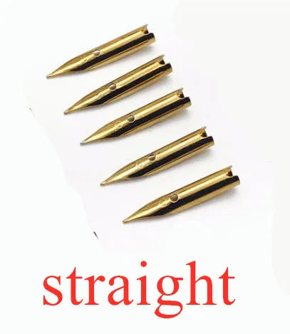 5-Pack 0.38mm Universal Fountain Pen Nibs – Iridium Gold Tip Fountain Pen Nibs Axl B F