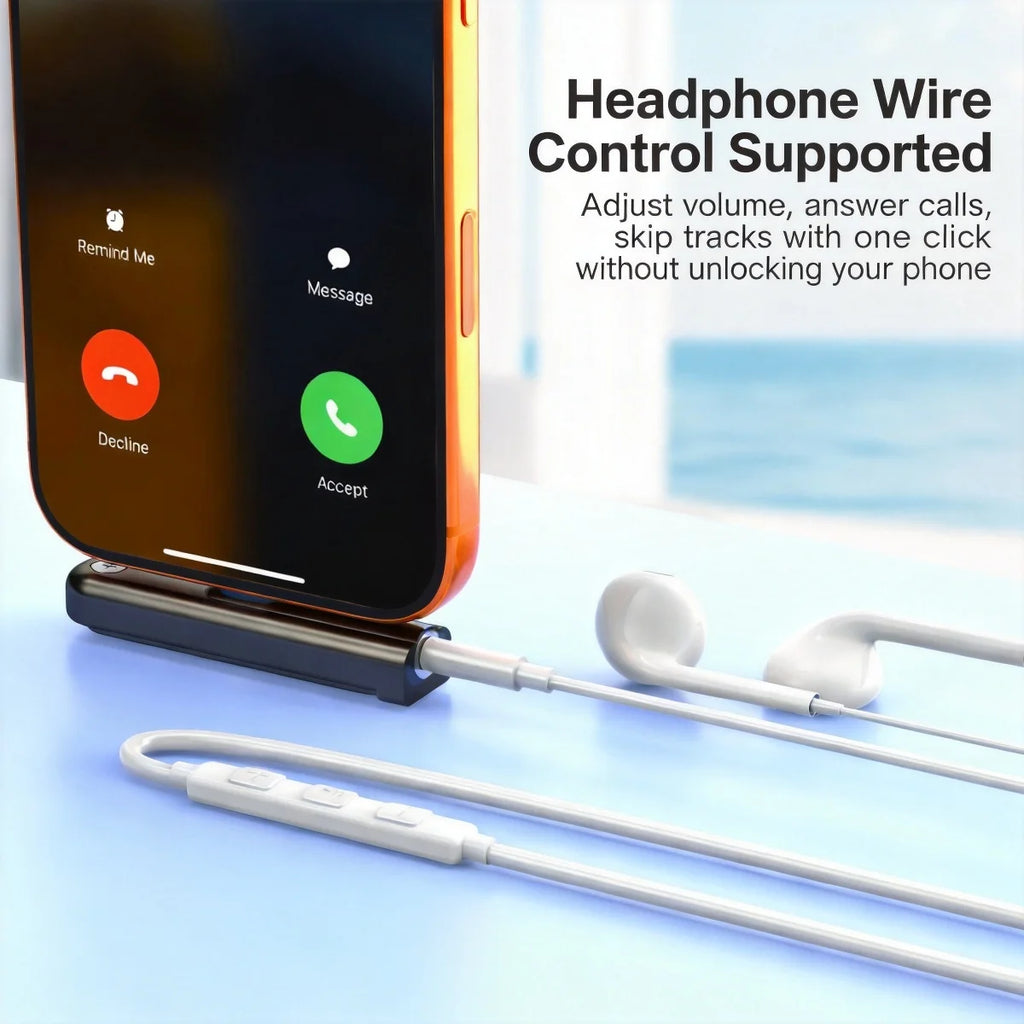 USB-C to 3.5mm HiFi DAC Audio Adapter + Foldable Phone Stand Audio DAC Adapter Axl