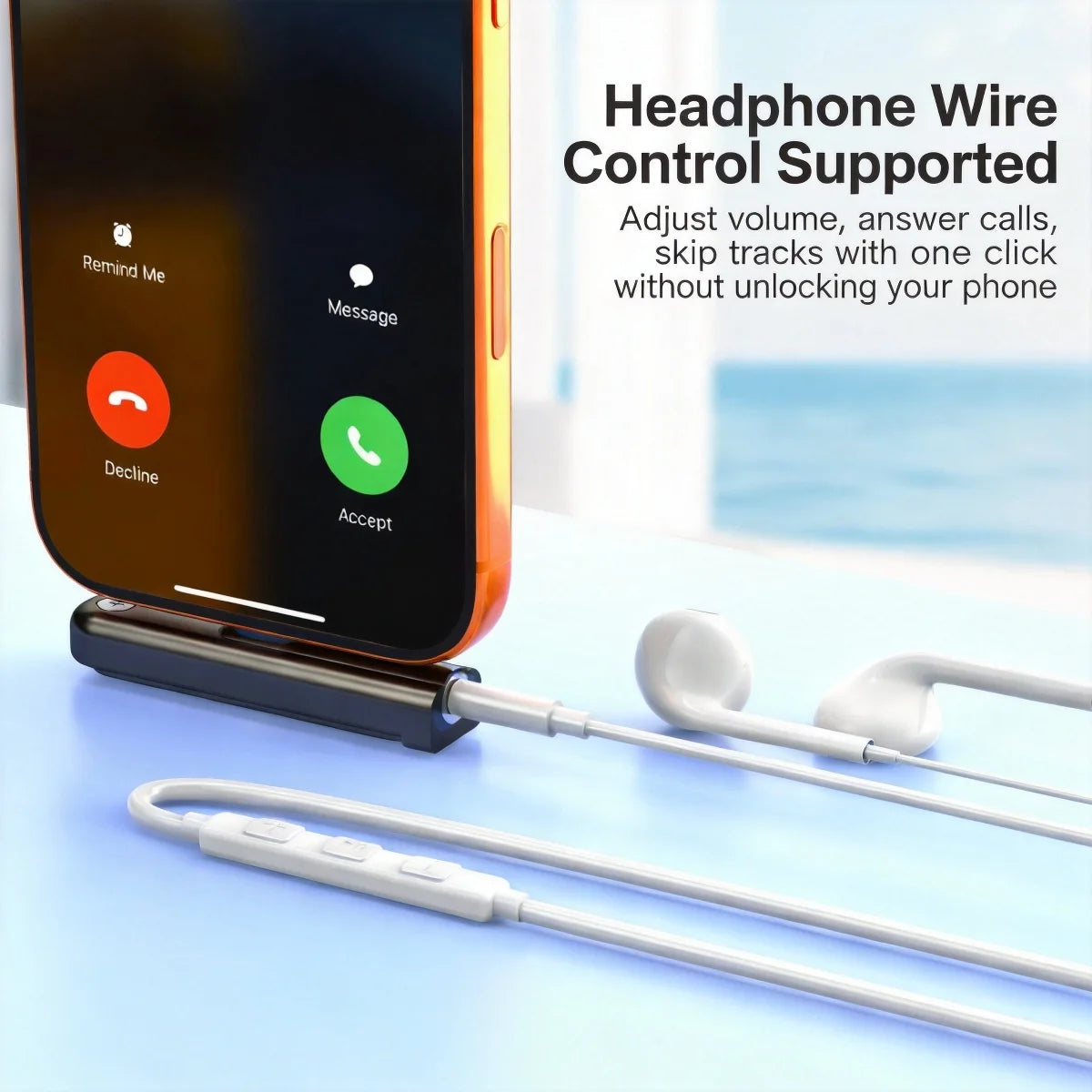 USB-C to 3.5mm HiFi DAC Audio Adapter + Foldable Phone Stand Audio DAC Adapter Axl