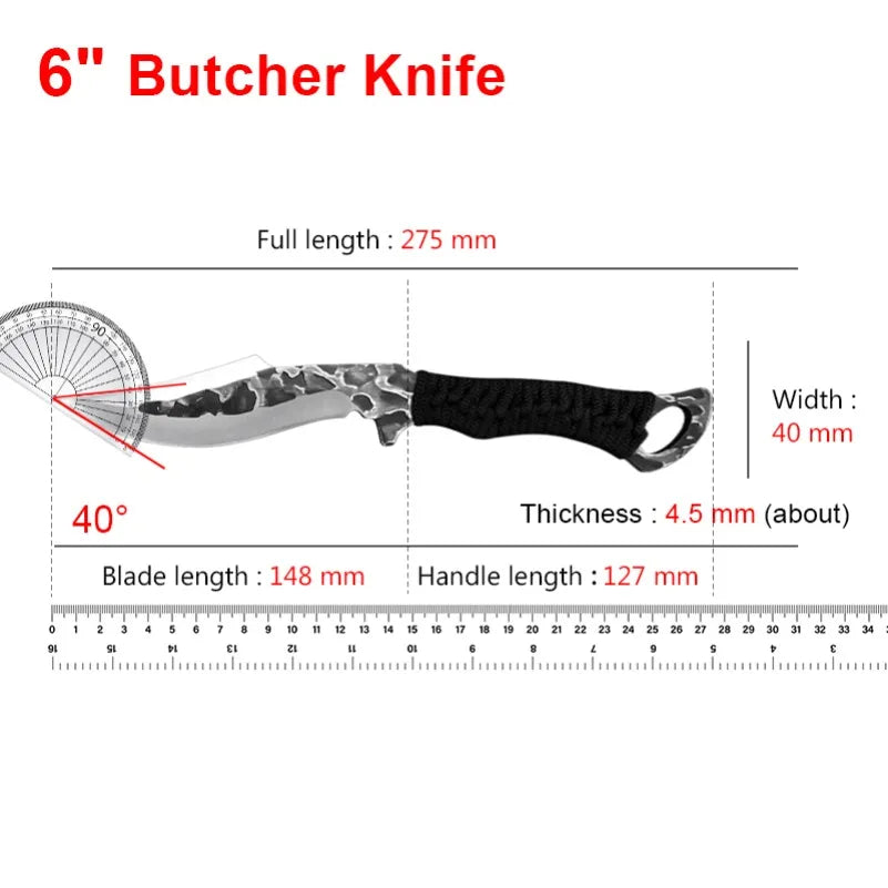 InLeung Hand Forged Boning Knife – Stainless Steel Chef Knife Chef Boning Knife Axl