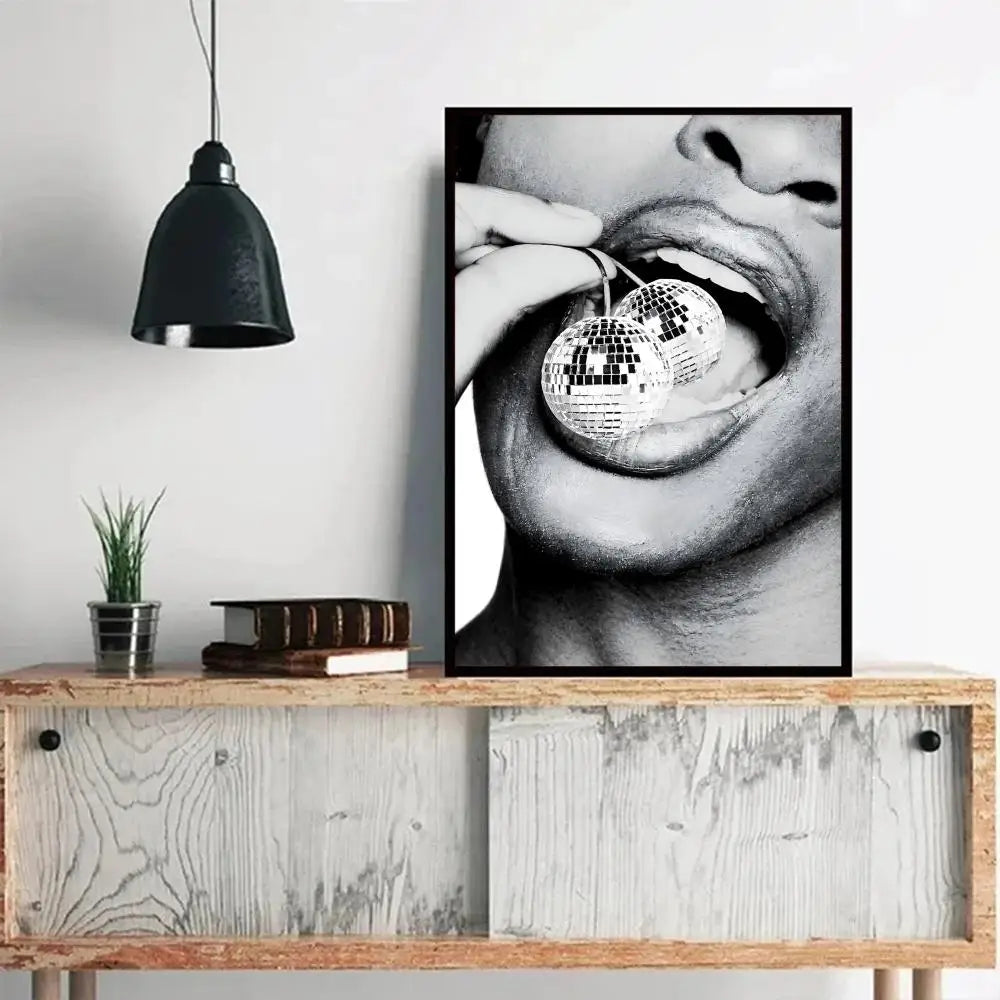 Disco Ball Party Print Poster – Modern Wall Sticker Art Decor Decorative Wall Poster Axl