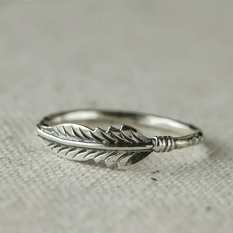 Huitan Vintage Wing Finger Ring for Women – Fashion Zinc Alloy Fashion Ring Axl