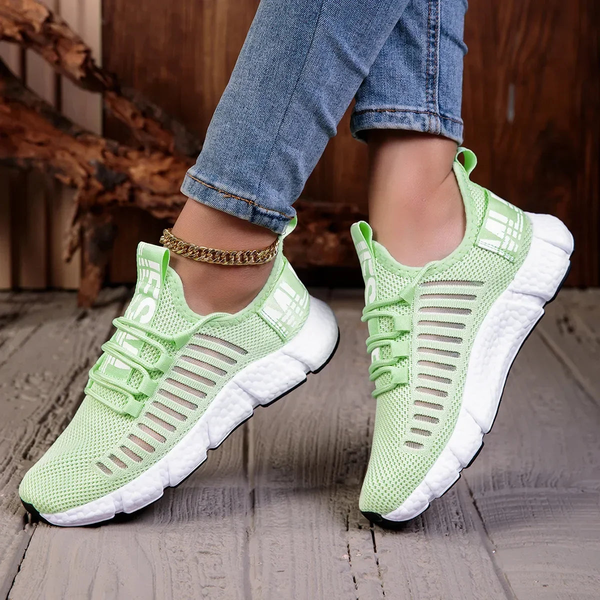 AZGB Pink Mesh Sneakers – Lightweight Women's Sports Shoes Athletic Sneakers Axl