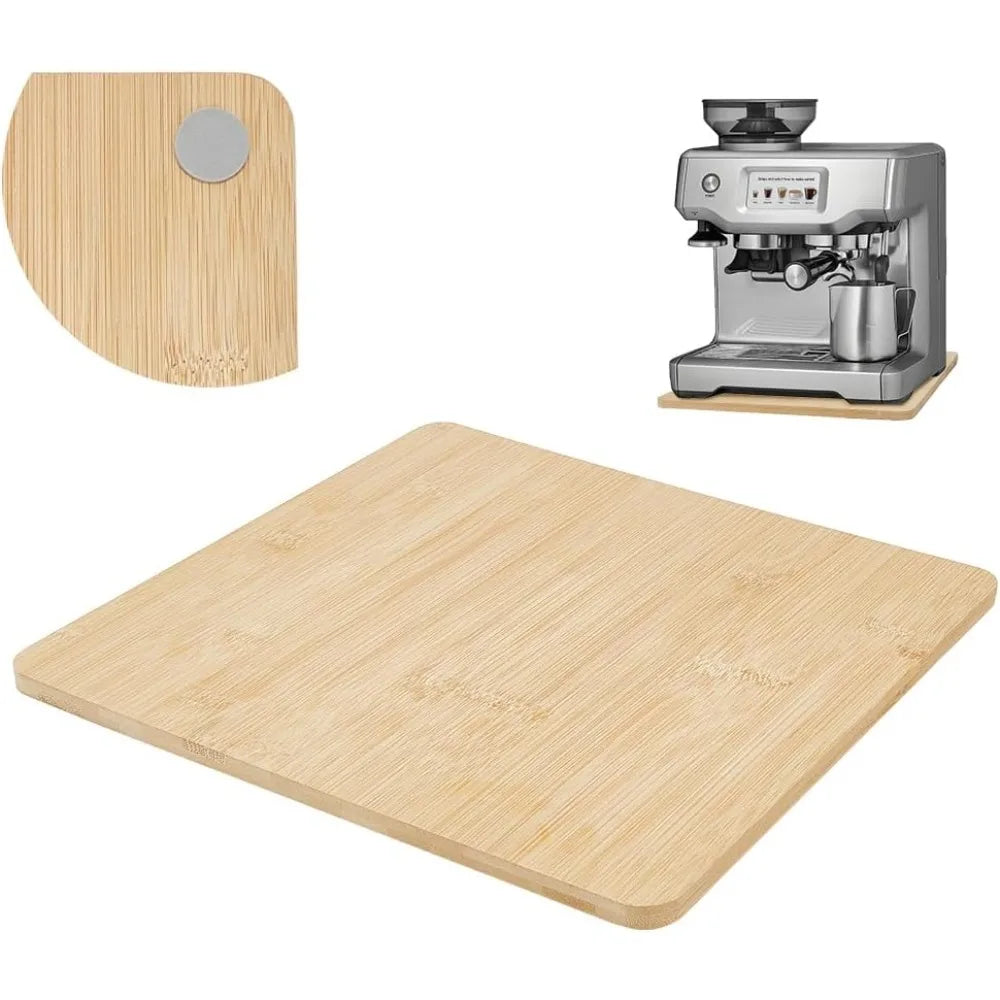 Bamboo Sliding Tray for Coffee Machine | Non-Slip Kitchen Tray Kitchen Appliance Tray Axl