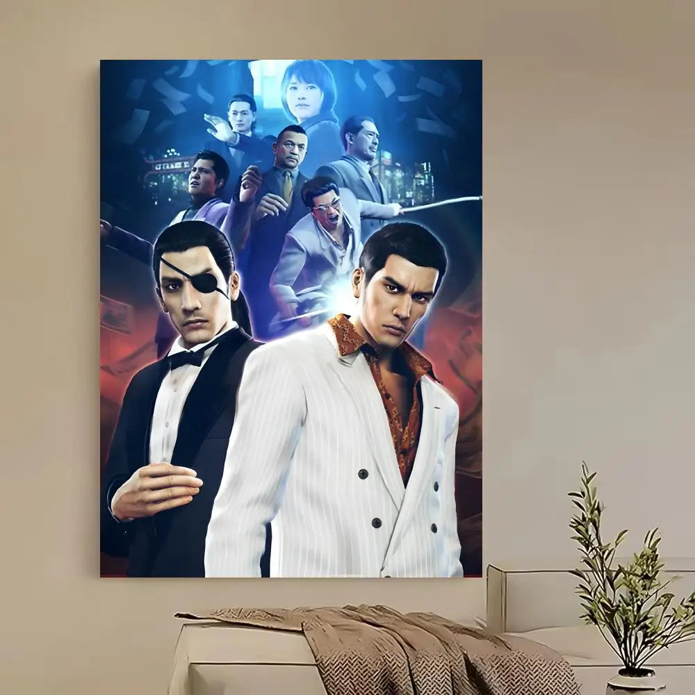 Yakuza Like a Dragon HD Game Poster – Self-Adhesive Waterproof Game Wall Poster Axl z10 15X20cmNoframe