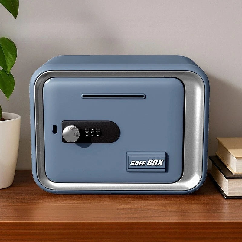 Password Lock Piggy Bank – Large Money Box with Key | 4 Colors Password Lock Money Box Axl Blue