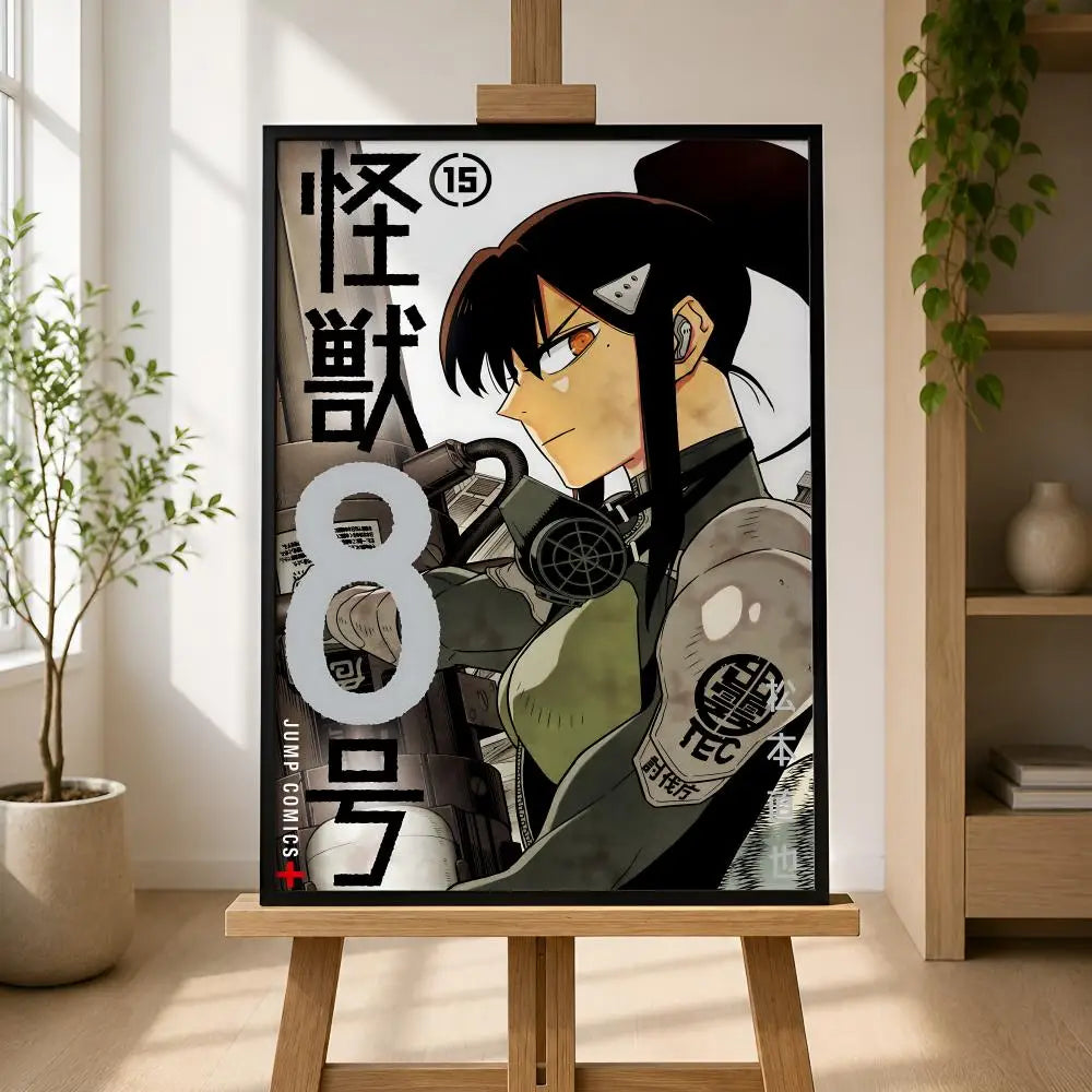 Kaijuu 8-Gou Anime Poster – Waterproof Self-Adhesive Wall Art Anime Wall Poster Axl
