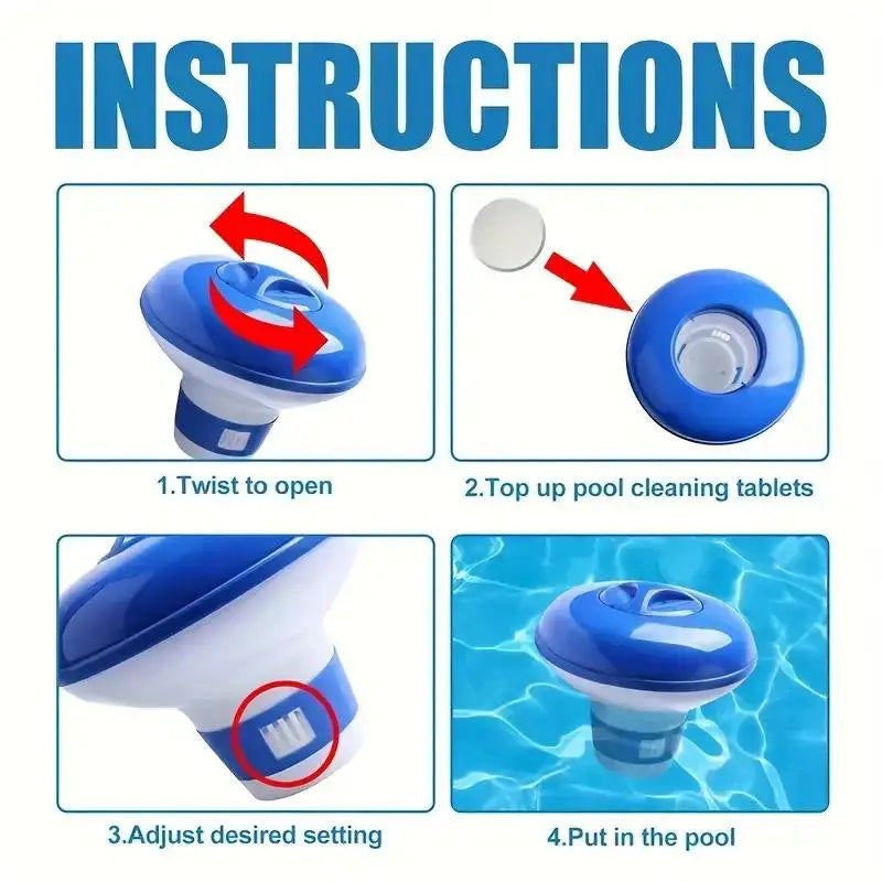 5-Inch Floating Pool Chlorine Dispenser – Adjustable & Leak-Proof Pool Chlorine Dispenser Axl