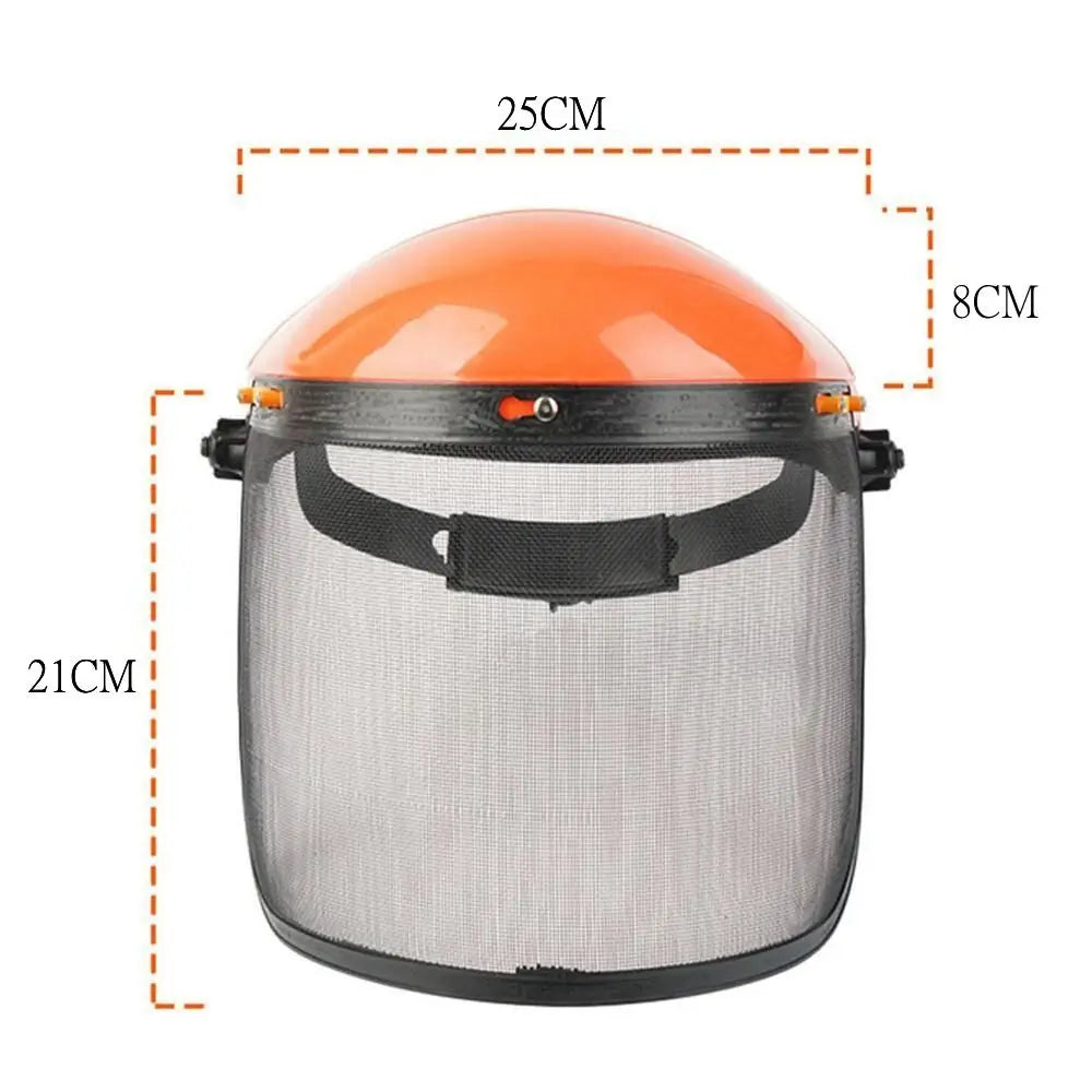 Chainsaw Helmet Mesh Face Shield – Adjustable Forestry Guard Safety Face Shield Axl Orange new