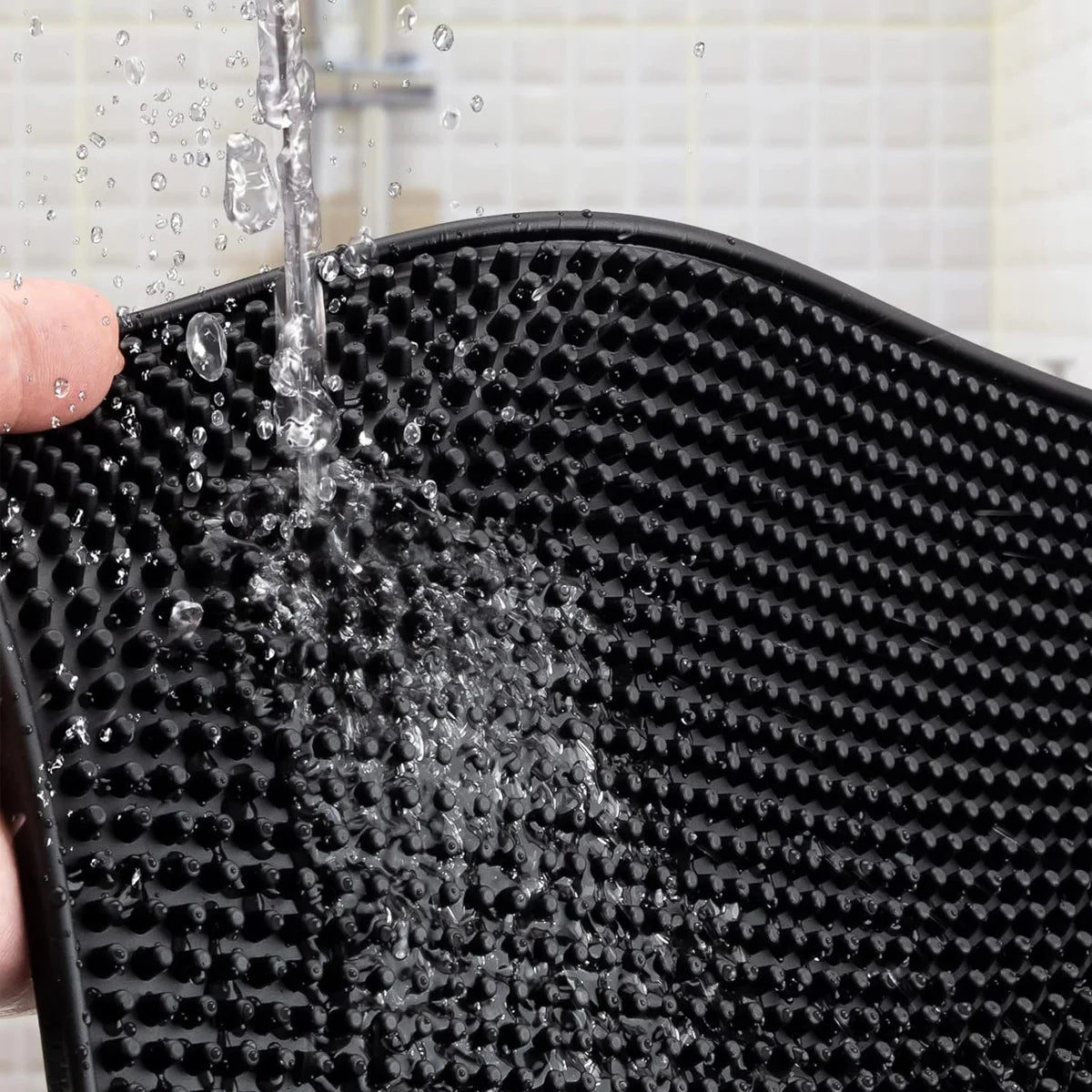 Black PVC Bar Mat – Drainer & Spill Mat for Countertops Bar Drainer Mat Axl