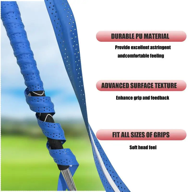 PU Leather Golf Club Grip Tape – Non-Slip Sweatproof Wrap Golf Grip Tape Axl