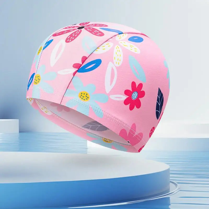 Kids Cartoon Swim Cap – Waterproof High-Elastic Silicone Hat Kids Swim Cap Axl A4
