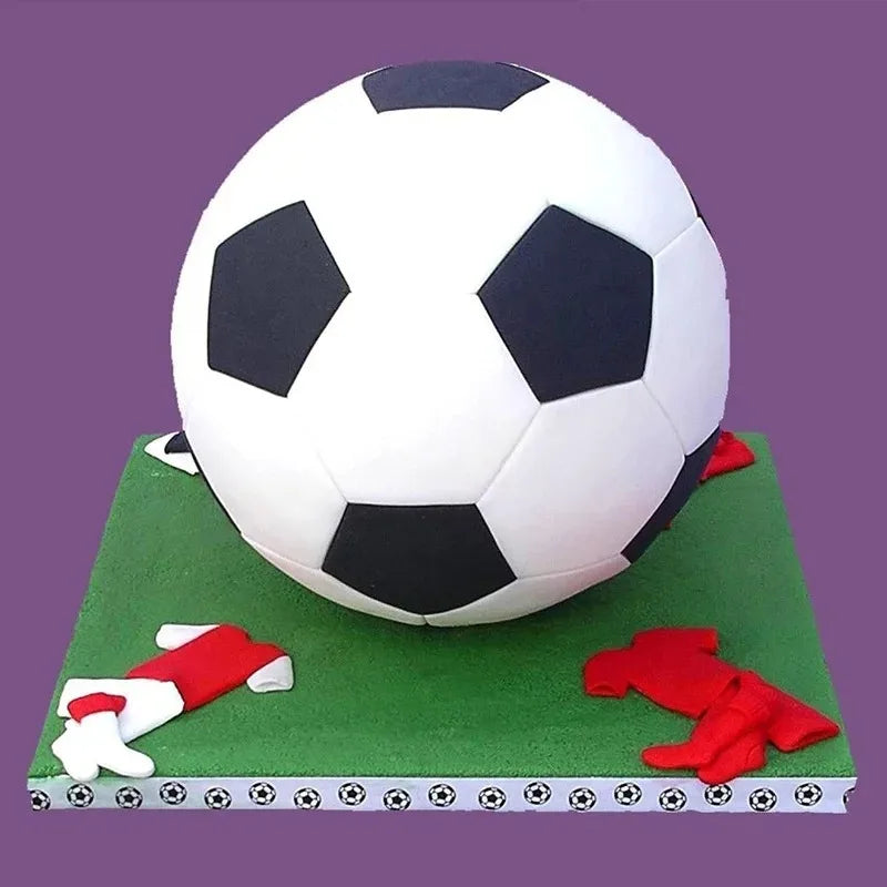 Football Fondant Cookie Cutter Set – 4 Pc Cake Decorating Molds Cookie Cutter Set Axl