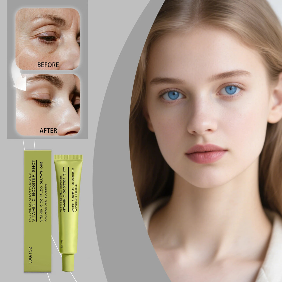 Vitamin C Face Cream Glutathione & Niacinamide | Glass Skin Face Moisturizer Cream Axl