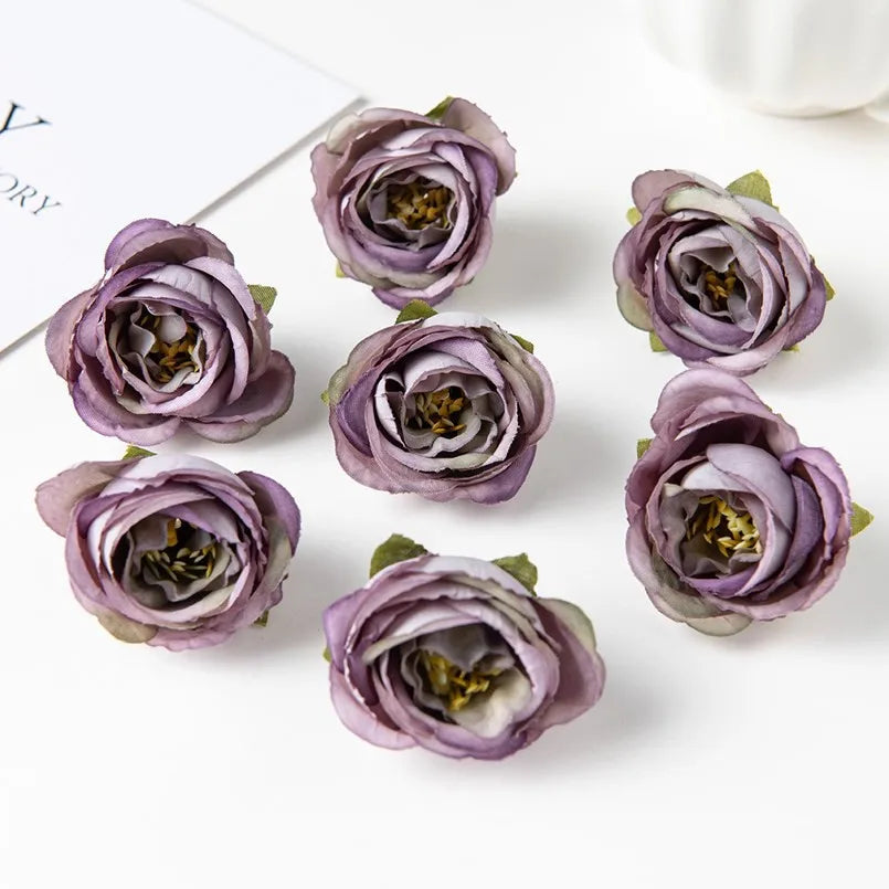 Silk Artificial Rose Heads 40/80 Pcs – Wedding & Home Decor Artificial Flowers Axl 6 40 pcs