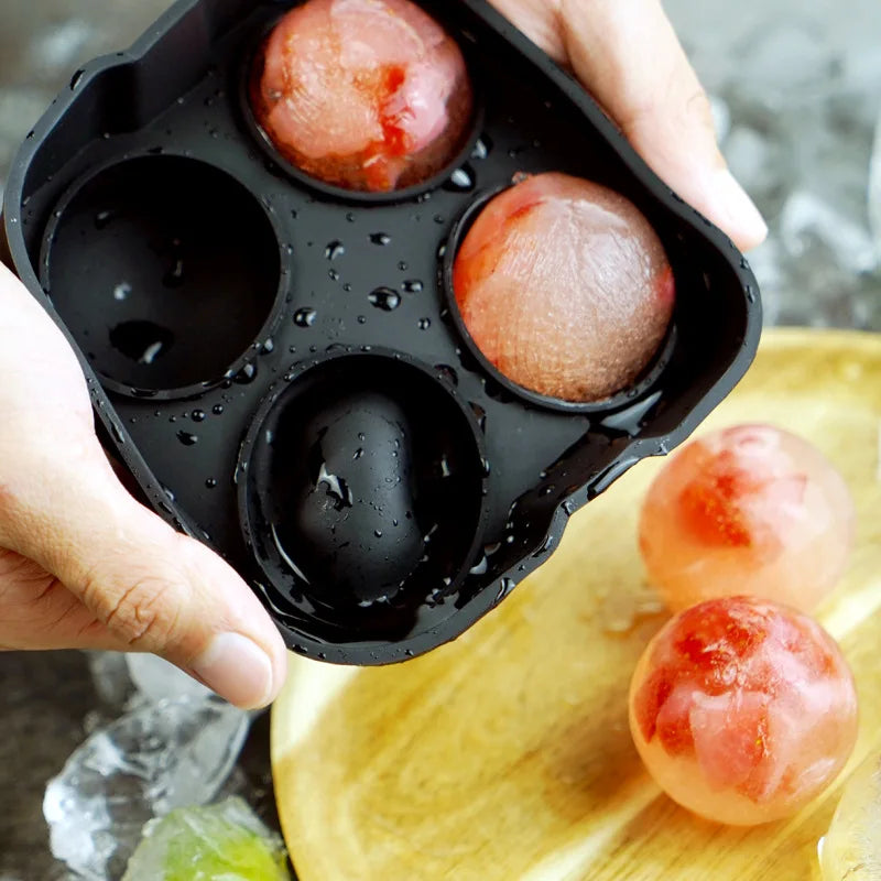 Silicone Ice Cube Tray with Lid – Ice Ball Mold for Whiskey Silicone Ice Tray Axl