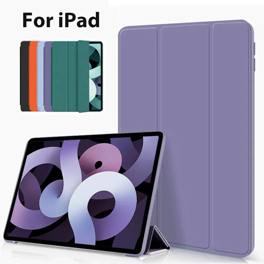 Smart Magnetic Folio iPad Case – Auto-Wake, Tri-Fold Stand Tablet Folio Case Axl