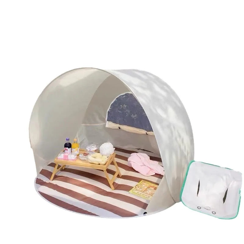 Portable Quick-Open Beach Tent – 3-4 Person Waterproof Shelter Pop-Up Beach Tent Axl