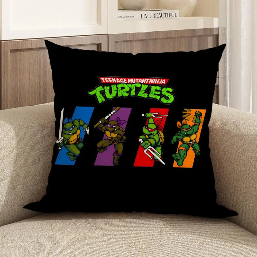 Ninja Turtles Linen Cushion Cover – Sofa, Bed & Chair Décor Decorative Cushion Cover Axl White3 30X30cm
