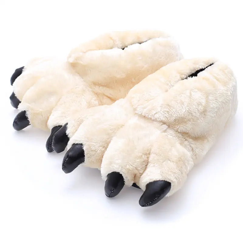 Lorilury Bunny Faux Fur Slippers – Fluffy Women's Slip-On Novelty House Slippers Axl Beige 42