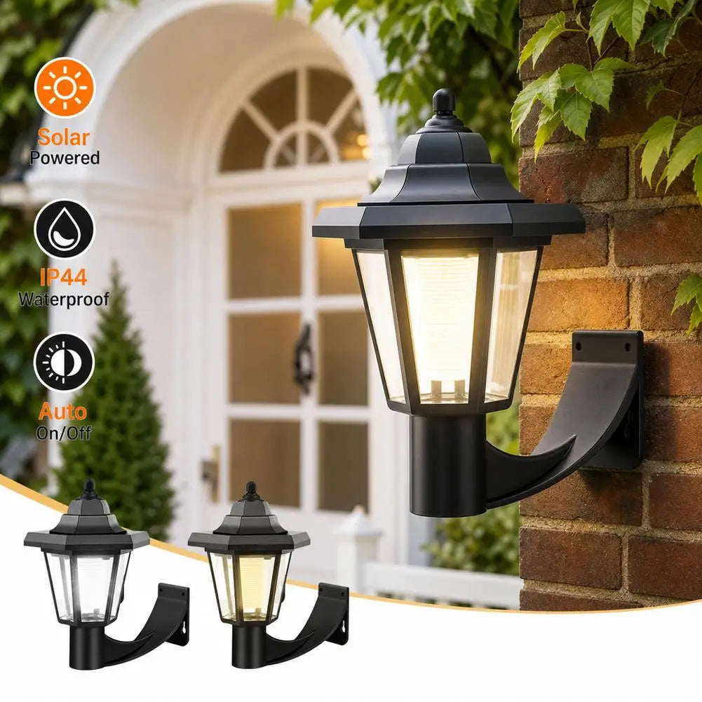 Solar Outdoor Wall Light – Vintage IP66 Weatherproof Garden Lamp Solar Wall Light Axl