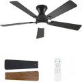 Remote Control Ceiling Fan with Light – 5-Blade Reversible Ceiling Fan with Light Axl Black-52in