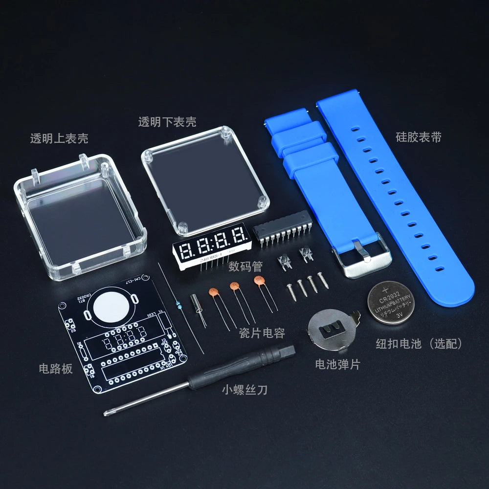 LED Digital Clock DIY Soldering Kit – Watch Assembly Project DIY Electronics Kit Axl