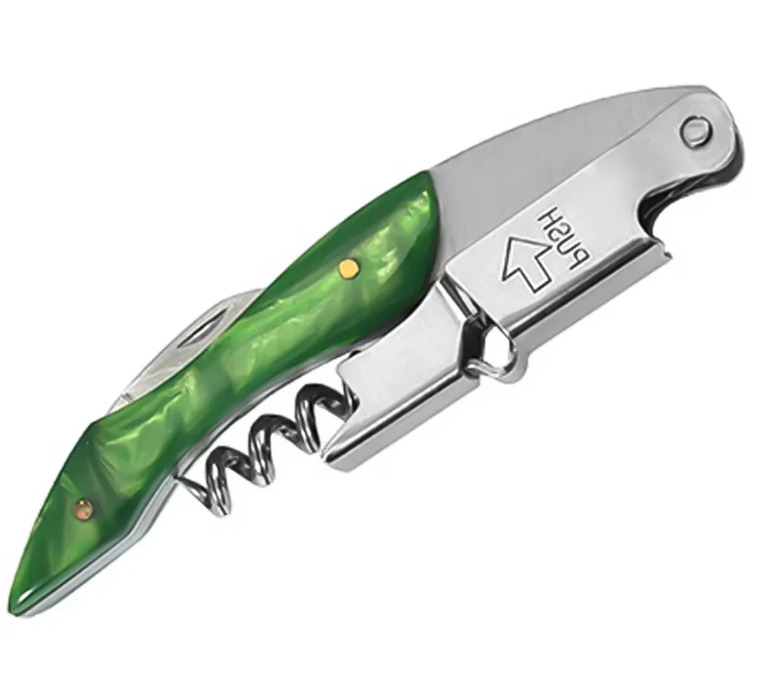 Leeseph Double Hinged Wine Opener – Stainless Steel Corkscrew Wine Corkscrew Opener Axl M