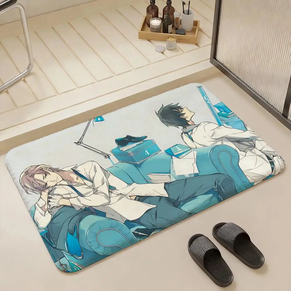 Anime Flannel Floor Mat – Non-Slip Soft Plush Indoor Rug Flannel Floor Mat Axl