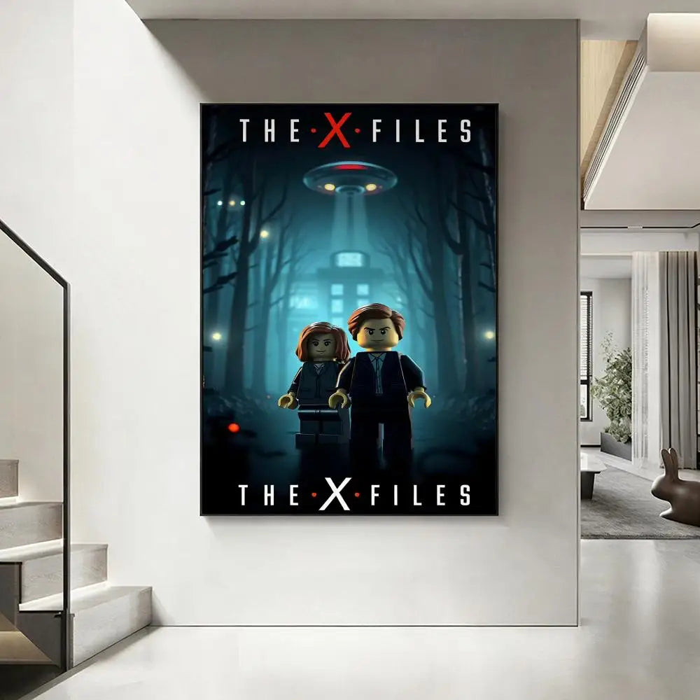 X-Files TV Poster – HD Waterproof Wall Art | Home & Bar Decor Wall Art Poster Axl White5 21X30cmNoframe