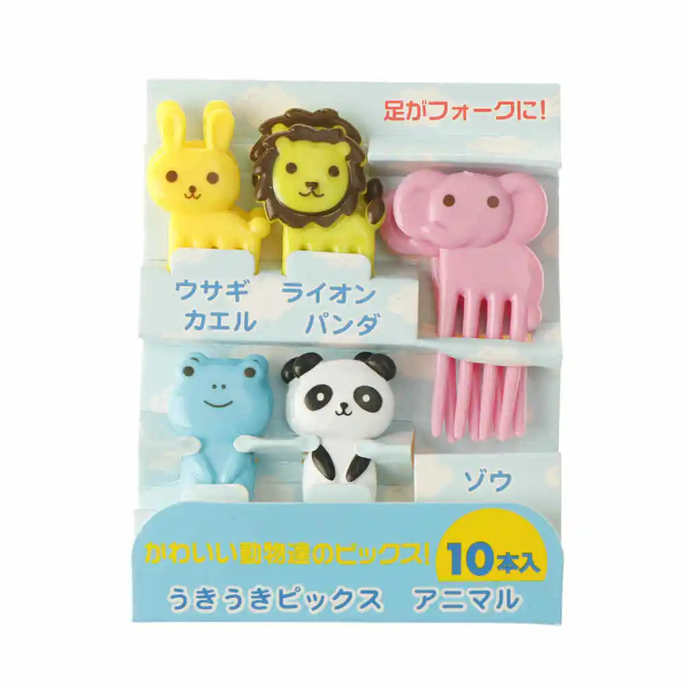 10-Piece Kids Animal Cartoon Fruit Picks – Bento Lunch Decor Bento Food Picks Axl