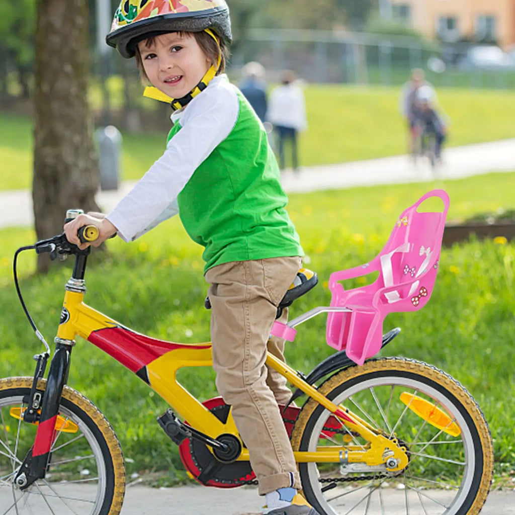 Doll Seat for Kids Bikes – Stuffed Animal Chair with Stickers Bike Doll Seat Axl