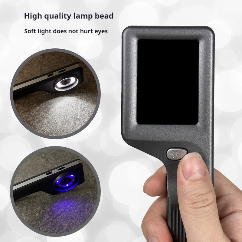 10X HD Digital Magnifier 2.4" IPS Screen USB Microscope Camera Digital Magnifier Axl
