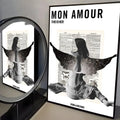 Modern Fashion Wall Poster – Self-Adhesive Art Sticker for Home Wall Art Poster Axl Black1 21X30cmNoframe