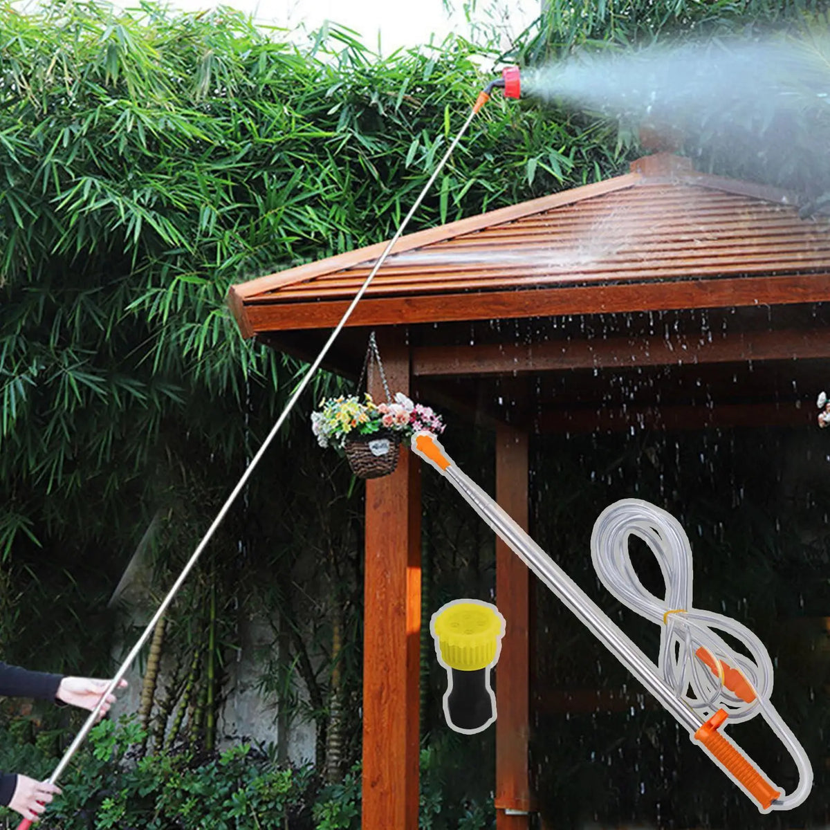 Telescopic Sprayer Wand – Stainless Steel Garden Spray Rod Garden Sprayer Wand Axl