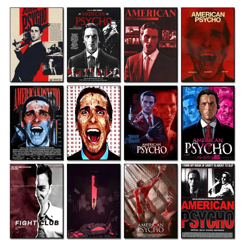 American Psycho Movie Poster – HD Waterproof Wall Art Decor Movie Wall Poster Axl