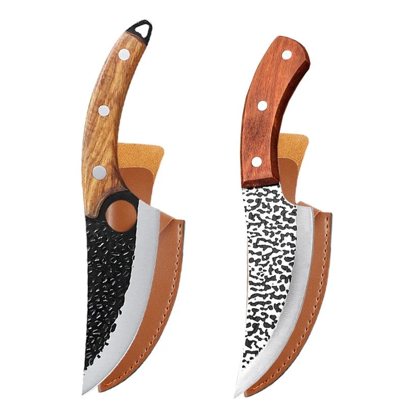 Stainless Steel Kitchen Knife Set – Cleaver, Boning & Scissors Kitchen Knife Set Axl 2pcs BC