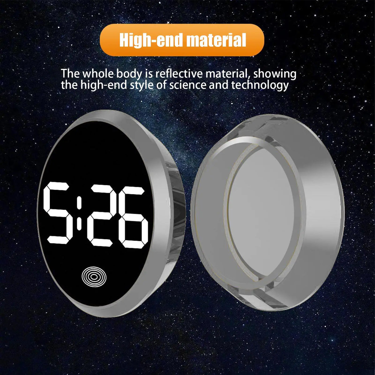 Car LED Clock Touch-Control Dashboard Digital Watch | RV & Travel Car Dashboard Clock Axl