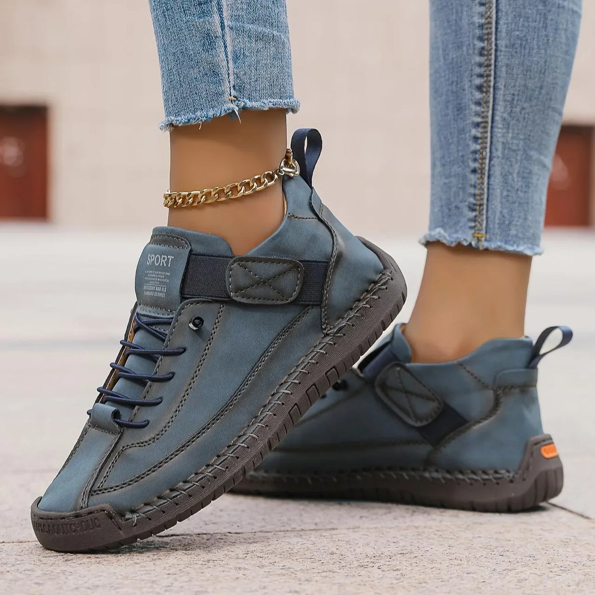 Women's Retro Lace-Up Ankle Boots – Anti-Slip & Waterproof Women's Ankle Boots Axl