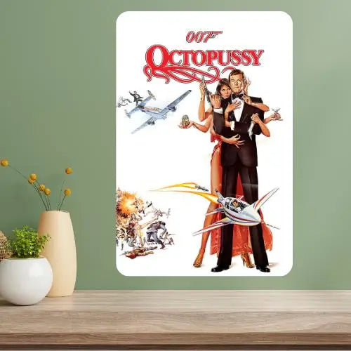Octopussy Classic Movie Metal Poster Sign | Vintage Wall Decor Metal Wall Sign Axl aluminum sign aluminum 20x30cm